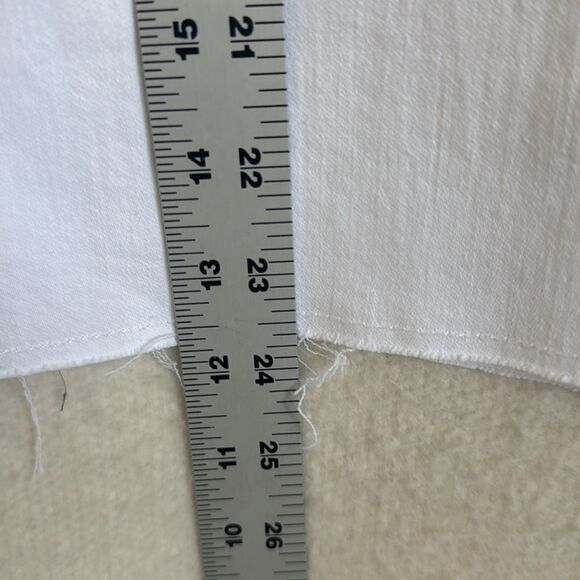 J Crew J Crew 9 Inch demi-boot crop jean in white wash‎ Womens Size 32 White - Picture 11 of 11